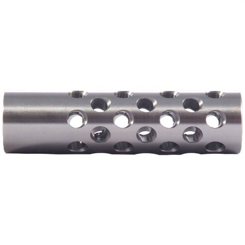 Le frein de bouche multi-port réduit le recul ressenti et la montée du canon grâce à 42 ports, offrant un contrôle optimal du recul. À personnaliser selon ton arme.