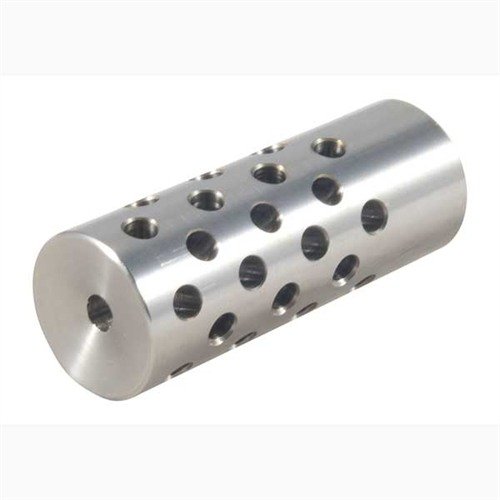 Le frein de bouche multi-port #4 réduit le recul ressenti et la montée du canon, avec 42 ports pour un contrôle optimal du recul. Un must pour les armuriers!