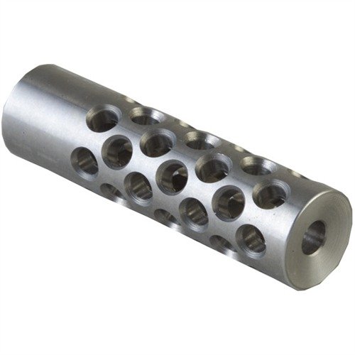 Le frein de bouche #2 en acier 22 calibre réduit le recul et la montée du canon grâce à ses 42 ports, offrant un contrôle de recul optimal.
