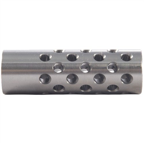 Le frein de bouche multi-port #3 réduit le recul ressenti et la montée du canon, avec 42 ports pour un contrôle optimal du recul. Idéal pour les armes de .22 à .44.