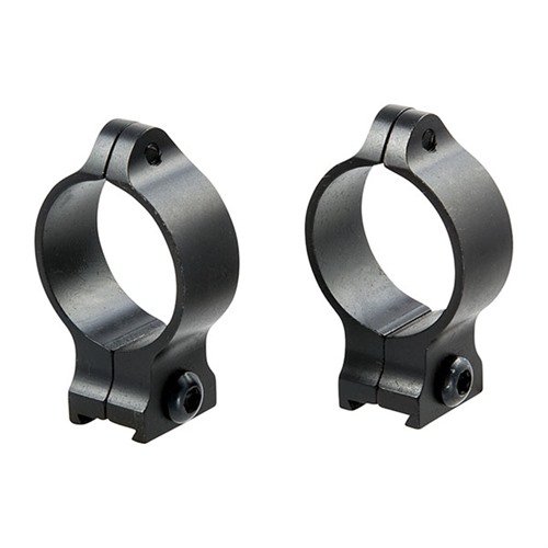 Les FIXED SCOPE RINGS TALLEY en acier bleu satin offrent un montage solide avec des vis Torx® à profil bas, parfaits pour une fixation permanente de ton viseur.