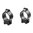 Anneaux bas 1" (0,35") pour rail CZ 11 mm, noir
