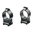 Anneaux 1" bas (0,35") 16 mm pour CZ, noir