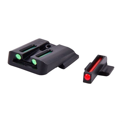 Les S&W M&P Brite-Site offrent une visibilité exceptionnelle grâce à des fibres optiques, une construction en acier durable et un design compact pour un tir rapide.