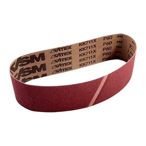Les bandes abrasives 60 grit de VSM sont conçues pour les tambours de ponçage Raytech, offrant une durée de vie exceptionnelle grâce à leur grain compact en oxyde d'aluminium.