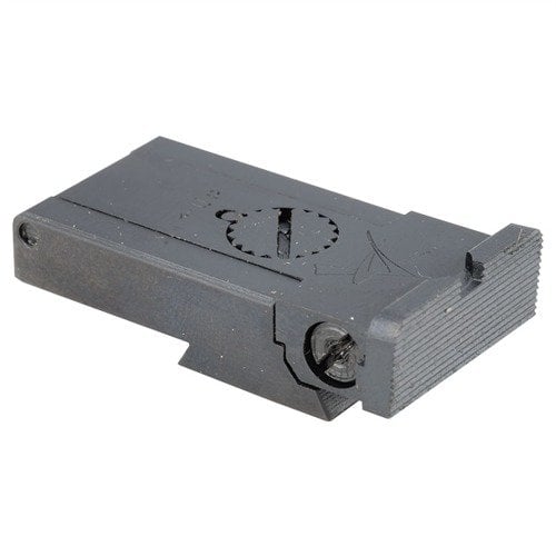 Optimise ta précision avec la hausse RUGER® MK II™ TL 2000, usinée CNC pour des réglages fiables en vent et élévation, sans ajustement nécessaire.
