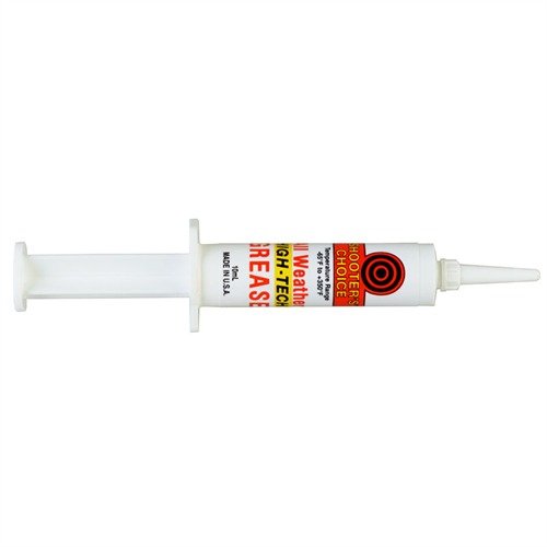 La graisse ALL-WEATHER® HIGH-TECH résiste à des températures extrêmes de -65° F à +350° F, idéale pour les zones à haute friction de ton arme!