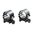 Anneaux de lunette 1 pouce finition haute brillance