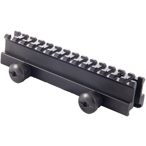 Le montage SR de WEAVER offre un design à rail unique pour un accès facile aux accessoires, tout en étant léger et sans modifications permanentes.