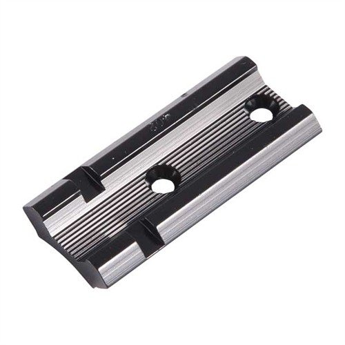 Les bases en aluminium léger s'adaptent à de nombreux fusils, shotguns et pistolets, disponibles en versions simple ou double pour un montage facile.