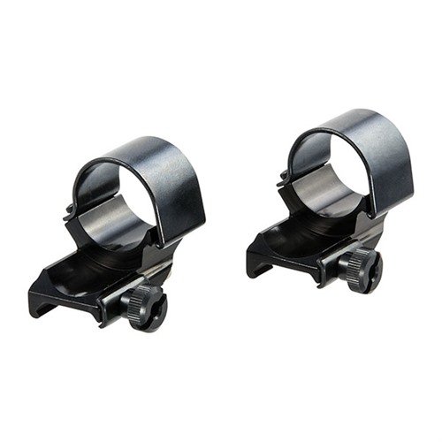 Les anneaux de montage supérieur Weaver, 1" et 30mm, offrent un ajustement de l'œil de 3⁄4" et sont disponibles en duo pour un maximum de flexibilité.