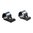 Anneaux 1" haut, double, bleu brillant