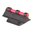 .290" guidon fibre optique 290N acier rouge