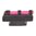 .290" guidon fibre optique 290N acier rouge