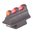 .375" guidon avant fibre optique 375N acier rouge
