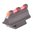 .375" guidon avant fibre optique 375N acier rouge