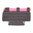 .375" guidon avant fibre optique 375N acier rouge