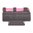 .375" guidon avant fibre optique 375N acier rouge