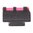 Guidon avant fibre optique .406" 406N acier rouge