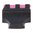 .500" guidon avant fibre optique 500W acier rouge