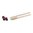 VICKERS ELITE guidon avant fibre optique rouge hauteur .230"