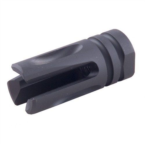 Le flash hider AR-15 ACCU-TAC dissipe efficacement le flash sans perdre en précision, avec un design en acier 4140 et une finition Melonite durable.