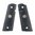 Poignée pleine taille en G10 noir, motif Starburst, plate