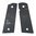 Poignée pleine taille en G10 noir, motif Starburst, plate