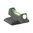 Mire avant sans accroc .190" fibre optique verte