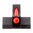 Guidon avant VICKERS ELITE fibre optique rouge hauteur .165"