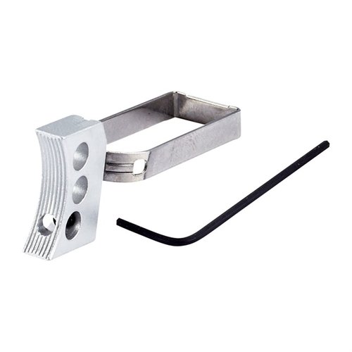 Le trigger Wilson Combat #1 Competition Match est léger, facile à installer, avec un design à trois trous et des réglages pour le pré-départ et le surdéclenchement.