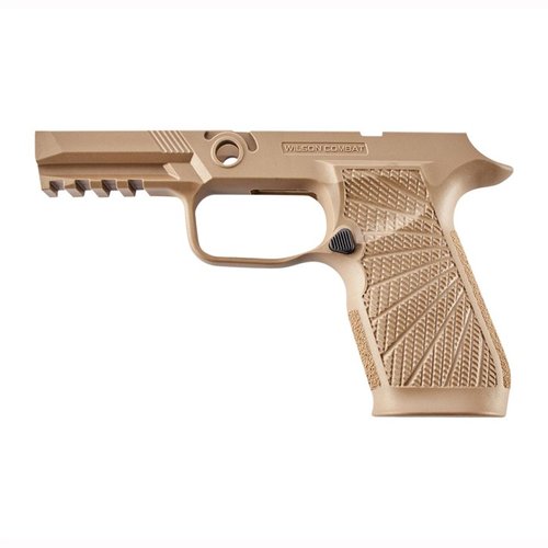 Améliore ton tir avec le module de poignée Wilson Combat WCP320 pour SIG-SAUER P320, offrant un meilleur contrôle, moins de recul et un confort optimal.