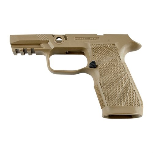 Améliore ton expérience de tir avec le WCP320 de Wilson Combat, grip ergonomique, contrôle du recul optimal et traction accrue pour le P320 Carry II.